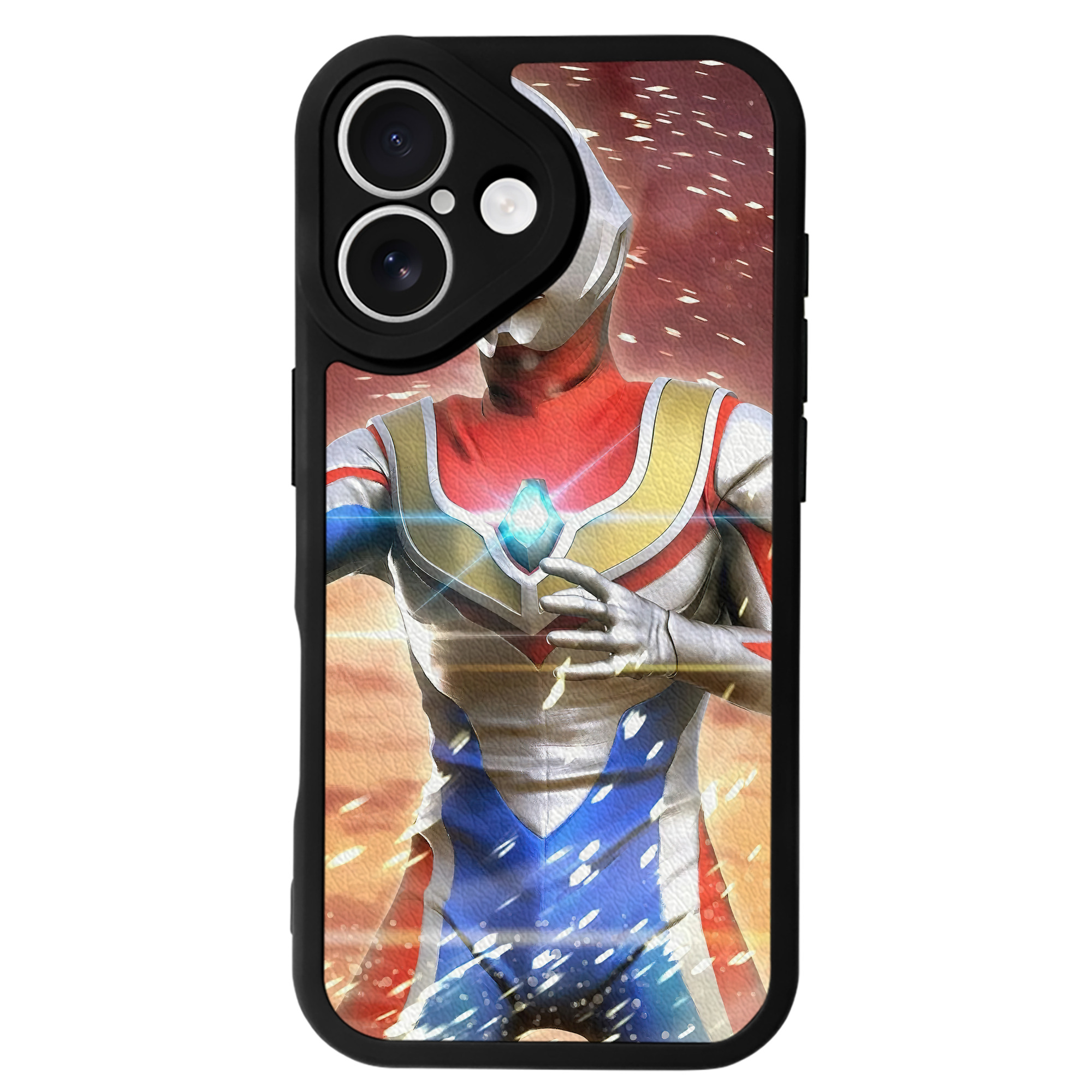 （画像用） ウルトラマン Ultraman 【iPhone 16シリーズ対応】シリコンスマホケース（レザー調） 材質：シリコン